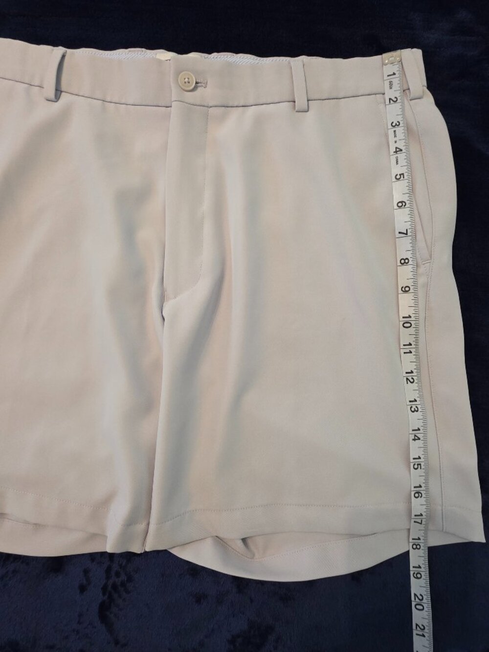 Peter Millar Performance Khaki Golf Shorts, Men's Size 36 - Picture 3 of 10